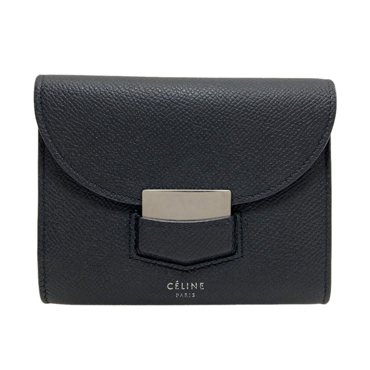 Celine Trotter Bifold Wallet Leather