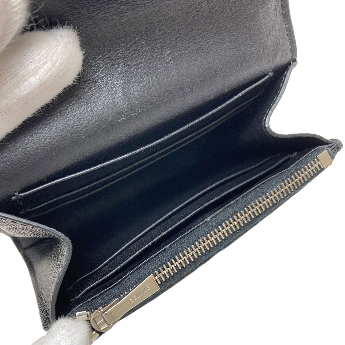 Celine Trotter Bifold Wallet Leather — view 4