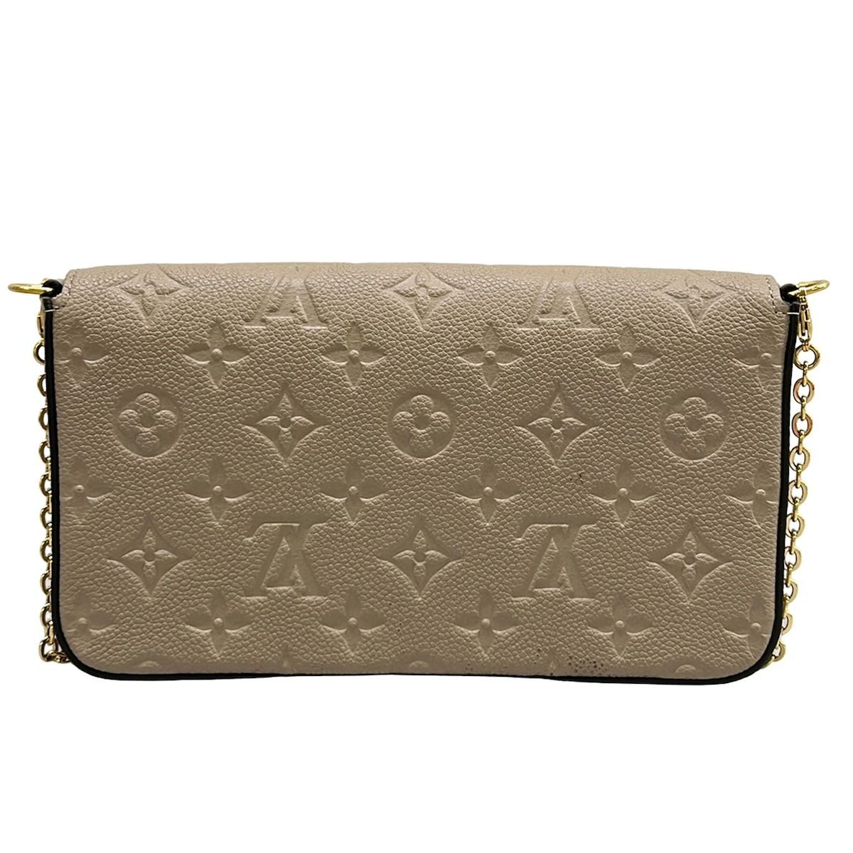 Louis Vuitton Wallet Monogram Empreinte Pochette Felicie Tourtle Leather Cowhide — view 2