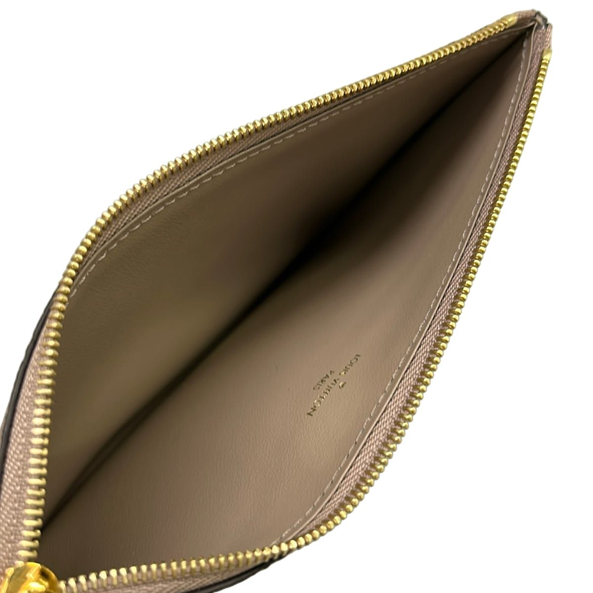 Louis Vuitton Wallet Monogram Empreinte Pochette Felicie Tourtle Leather Cowhide — view 5