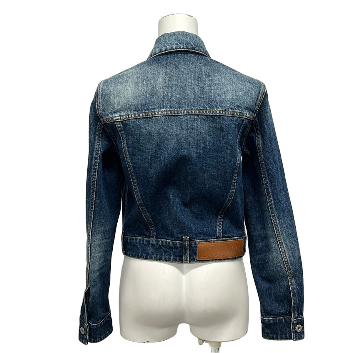 Loewe Jean 32 XS Navy Blue Long Sleeve Spring Autumn Cotton Jacket — view 2