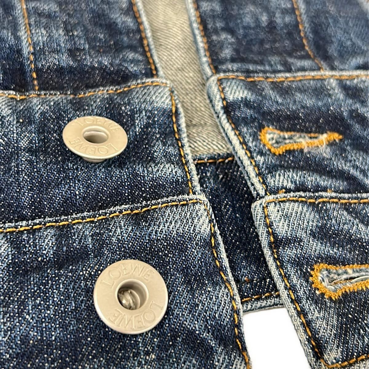 Loewe Jean 32 XS Navy Blue Long Sleeve Spring Autumn Cotton Jacket — view 9
