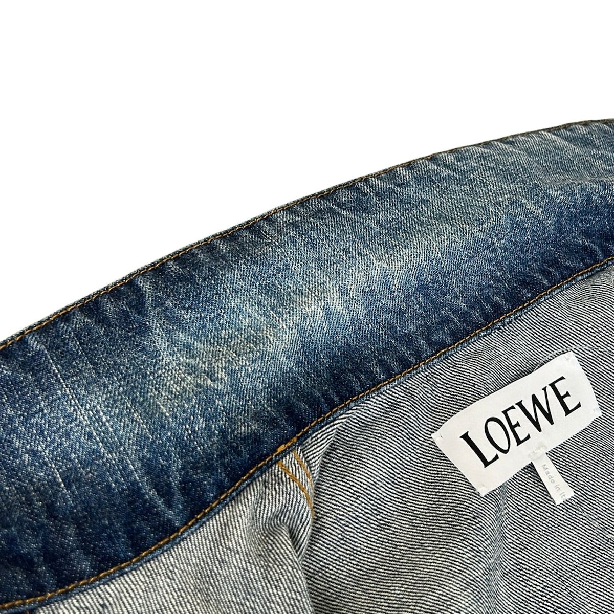 Loewe Jean 32 XS Navy Blue Long Sleeve Spring Autumn Cotton Jacket — view 7