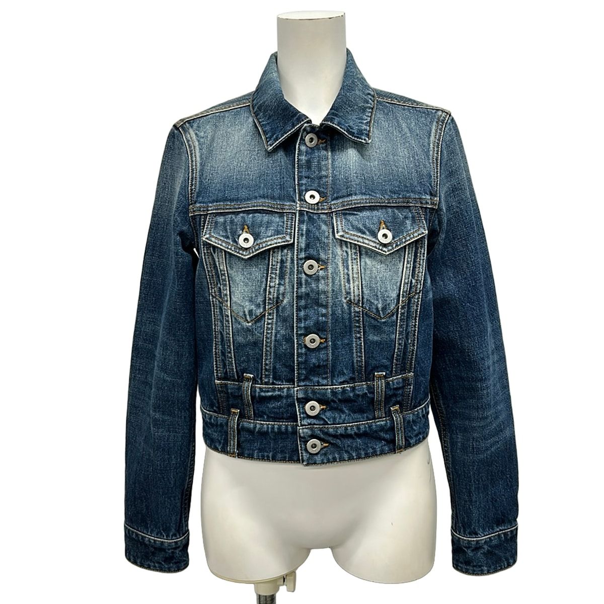Loewe Jean 32 XS Navy Blue Long Sleeve Spring Autumn Cotton Jacket