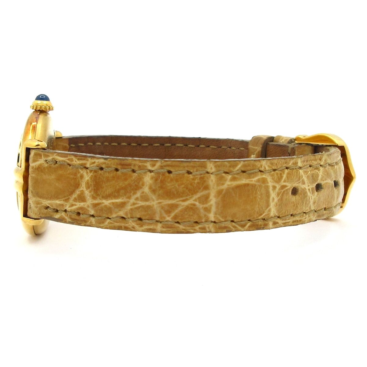 Cartier Watch Must Colise Vermeil 925 Leather Strap Ivory — view 5