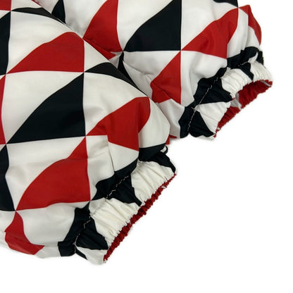 Prada Down Jacket M Red White Black Long Sleeve Zip Up Winter — view 7