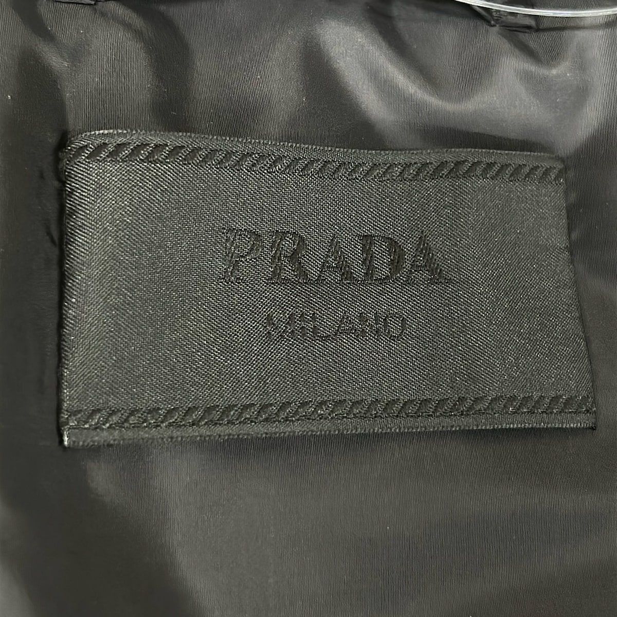 Prada Down Jacket M Red White Black Long Sleeve Zip Up Winter — view 3