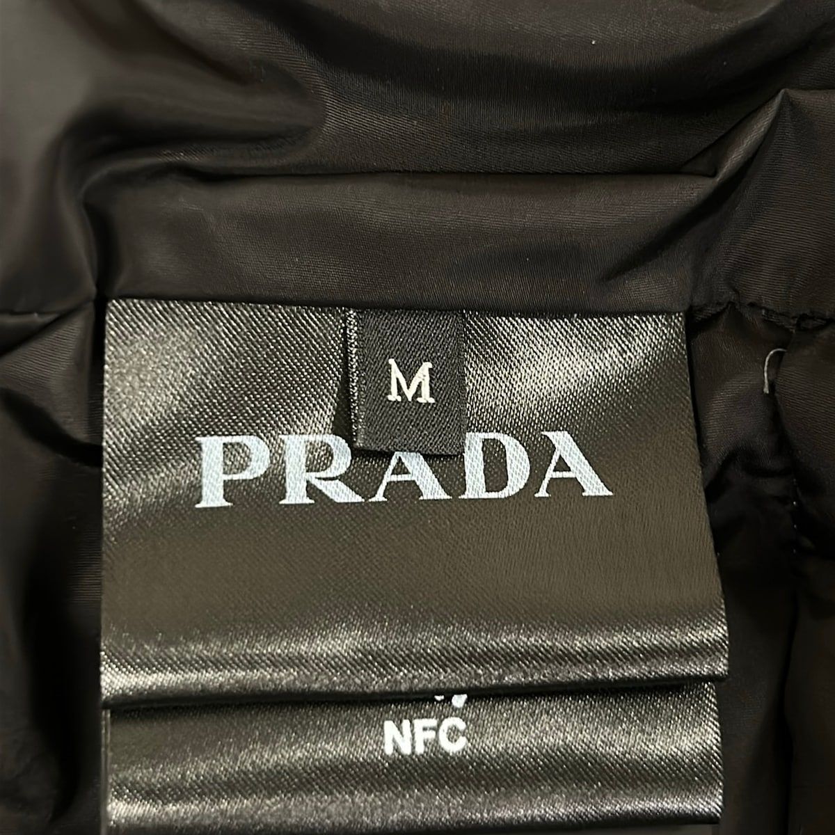Prada Down Jacket M Red White Black Long Sleeve Zip Up Winter — view 5