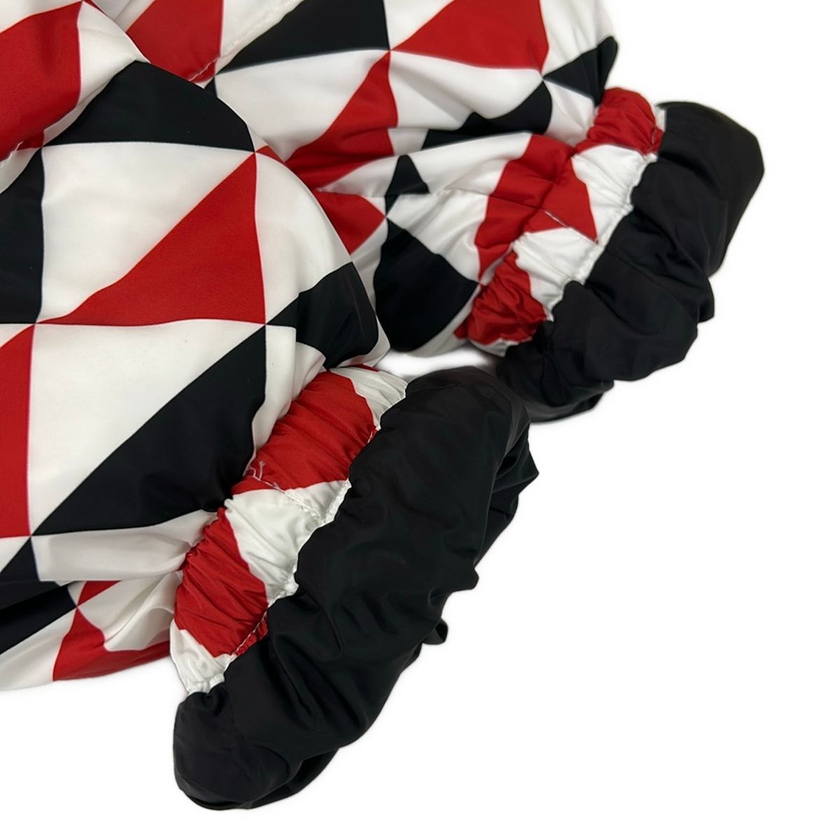 Prada Down Jacket M Red White Black Long Sleeve Zip Up Winter — view 8