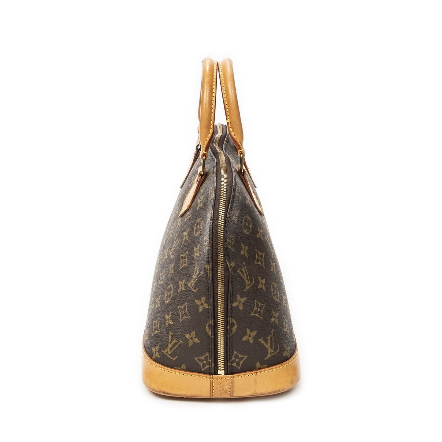 Louis Vuitton Alma Brown Monogram Canvas Handbag — view 3