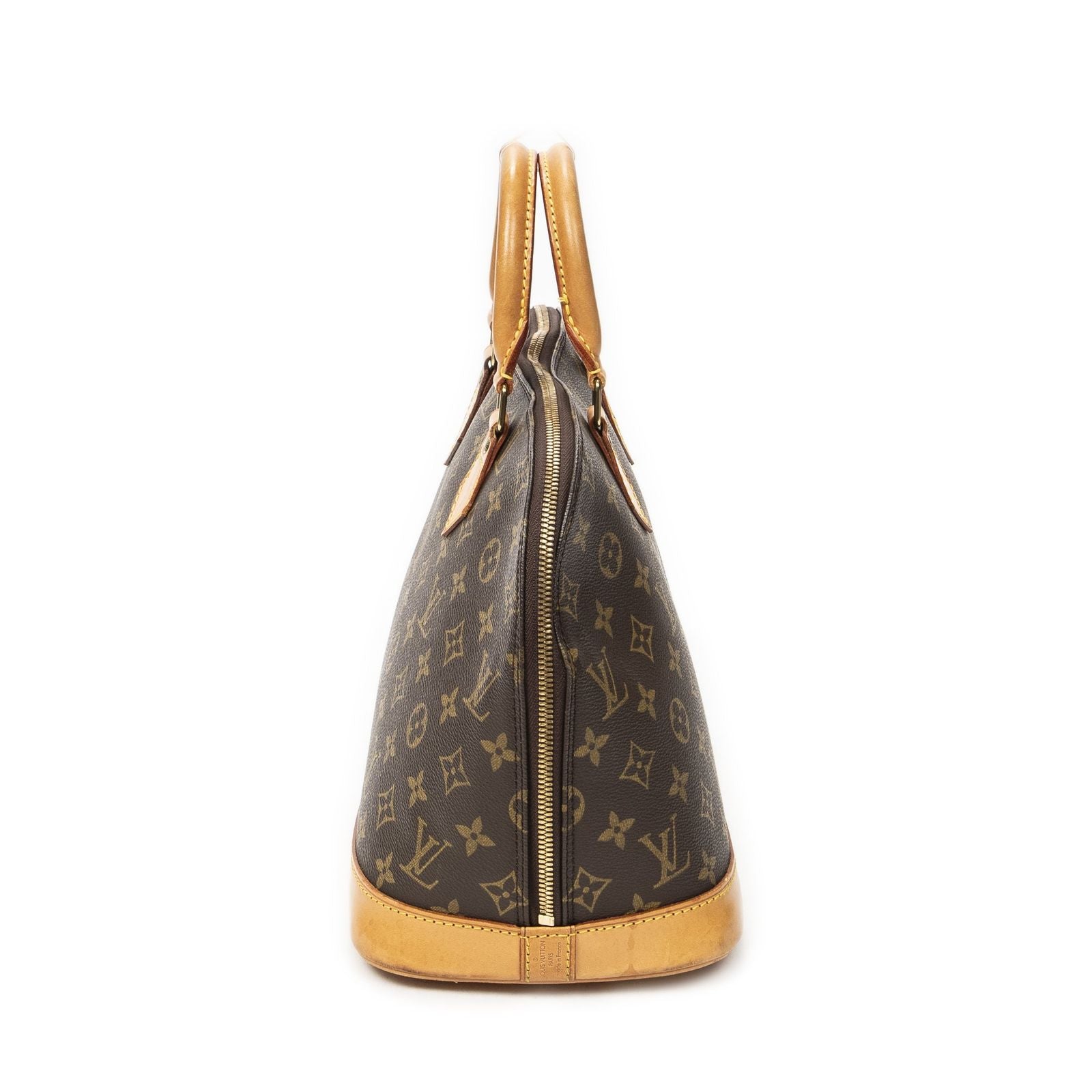 Louis Vuitton Alma Brown Monogram Canvas Handbag — view 3