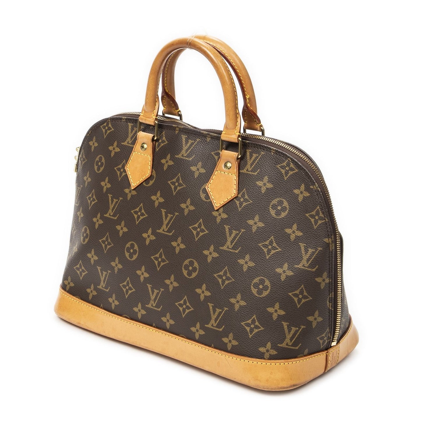 Louis Vuitton Alma Brown Monogram Canvas Handbag — view 2