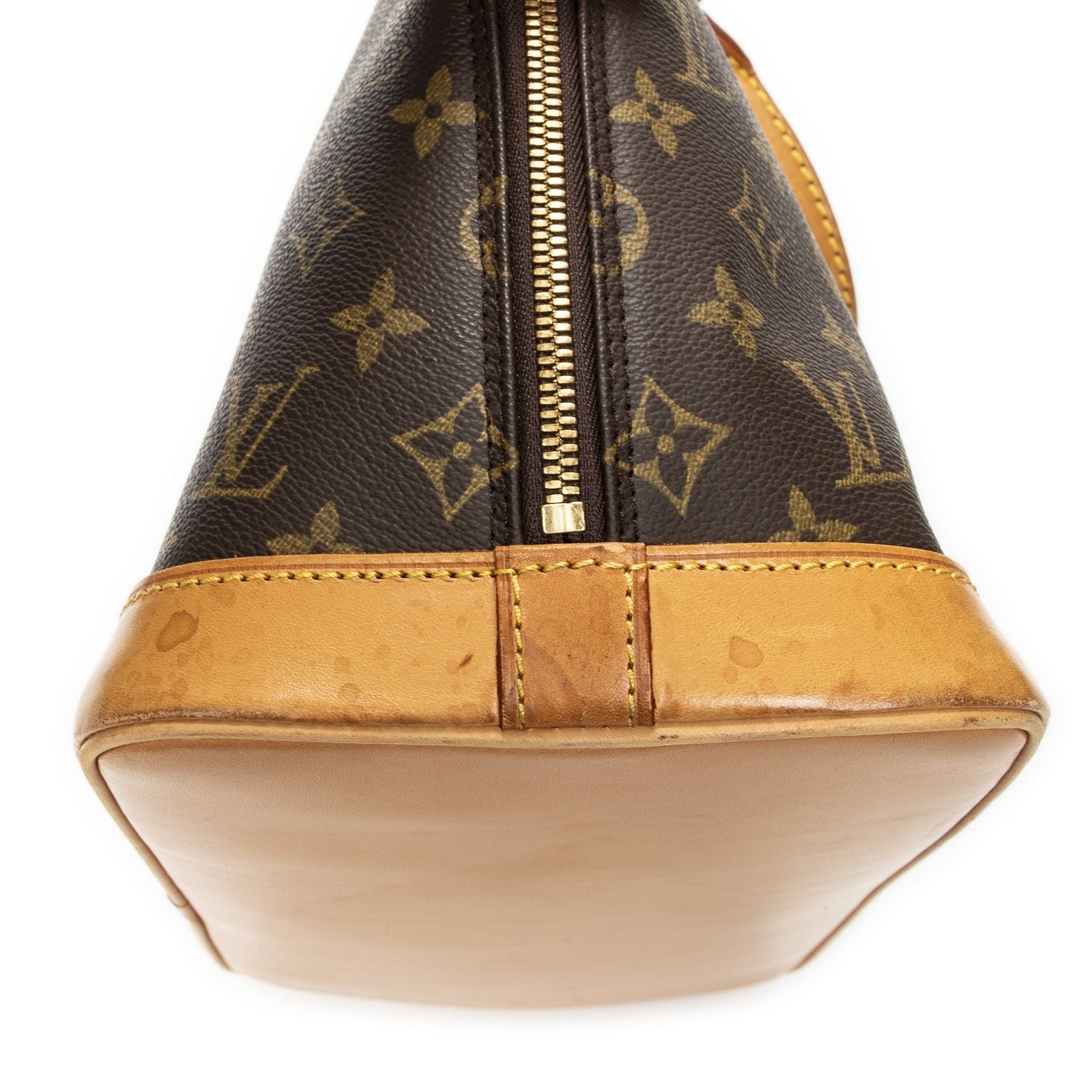 Louis Vuitton Alma Brown Monogram Canvas Handbag — view 8