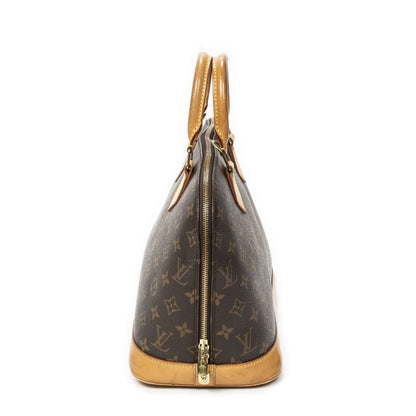 Louis Vuitton Alma Brown Monogram Canvas Handbag — view 4