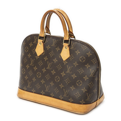 Louis Vuitton Alma Brown Monogram Canvas Handbag — view 2