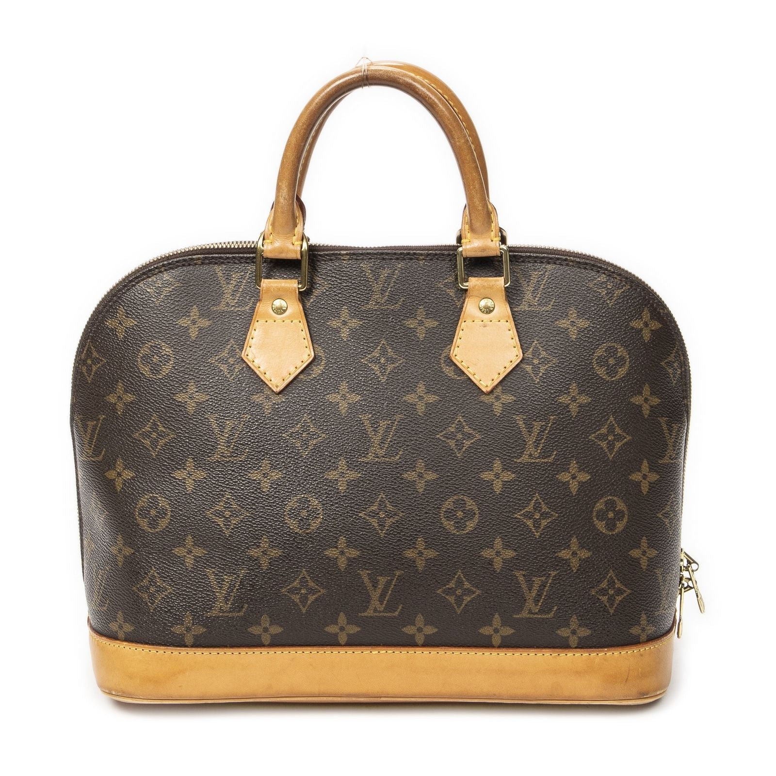 Louis Vuitton Alma Brown Monogram Canvas Handbag — view 5