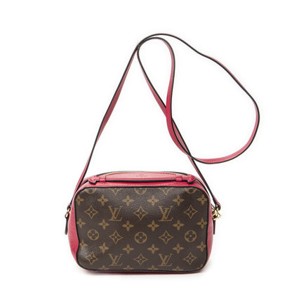 Louis Vuitton Saintonge Brown Fuchsia Monogram Canvas Messenger — view 5