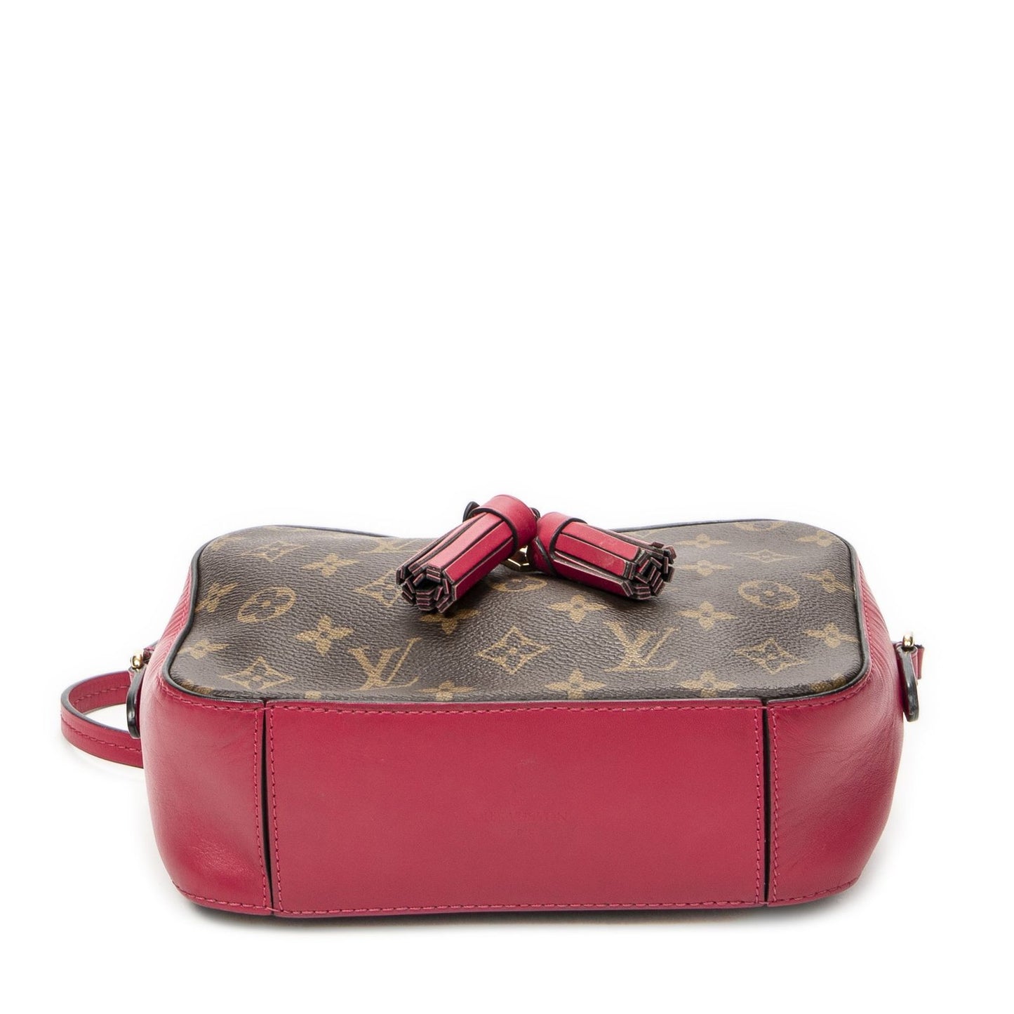 Louis Vuitton Saintonge Brown Fuchsia Monogram Canvas Messenger — view 6