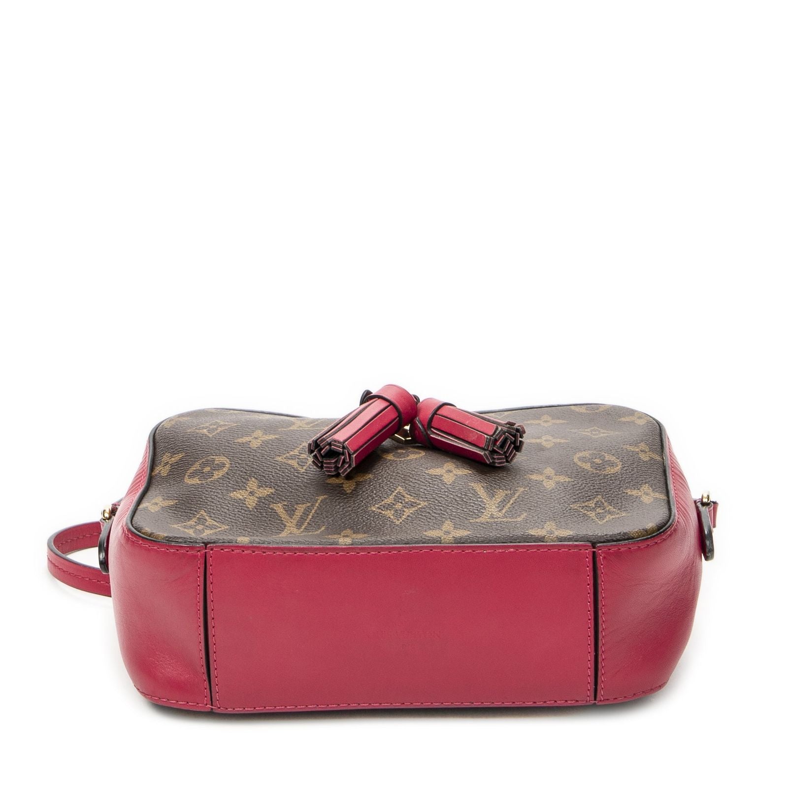 Louis Vuitton Saintonge Brown Fuchsia Monogram Canvas Messenger — view 6
