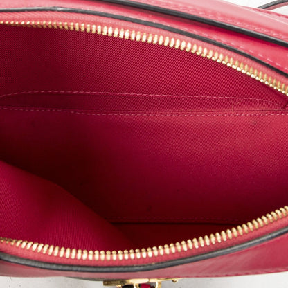 Louis Vuitton Saintonge Brown Fuchsia Monogram Canvas Messenger — view 9