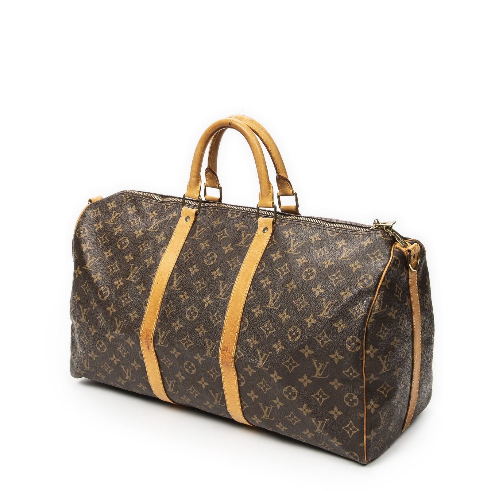 Louis Vuitton Keepall Bandouliere Brown Monogram Canvas — view 2