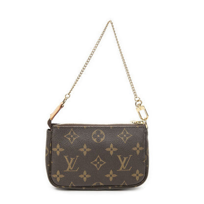 Louis Vuitton Mini Pochette Brown Monogram Canvas — view 5