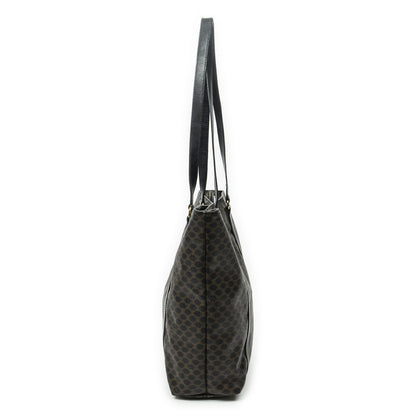 Celine Vintage Shopping Tote Black Macadam Canvas — view 4