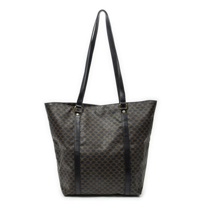 Celine Vintage Shopping Tote Black Macadam Canvas — view 5