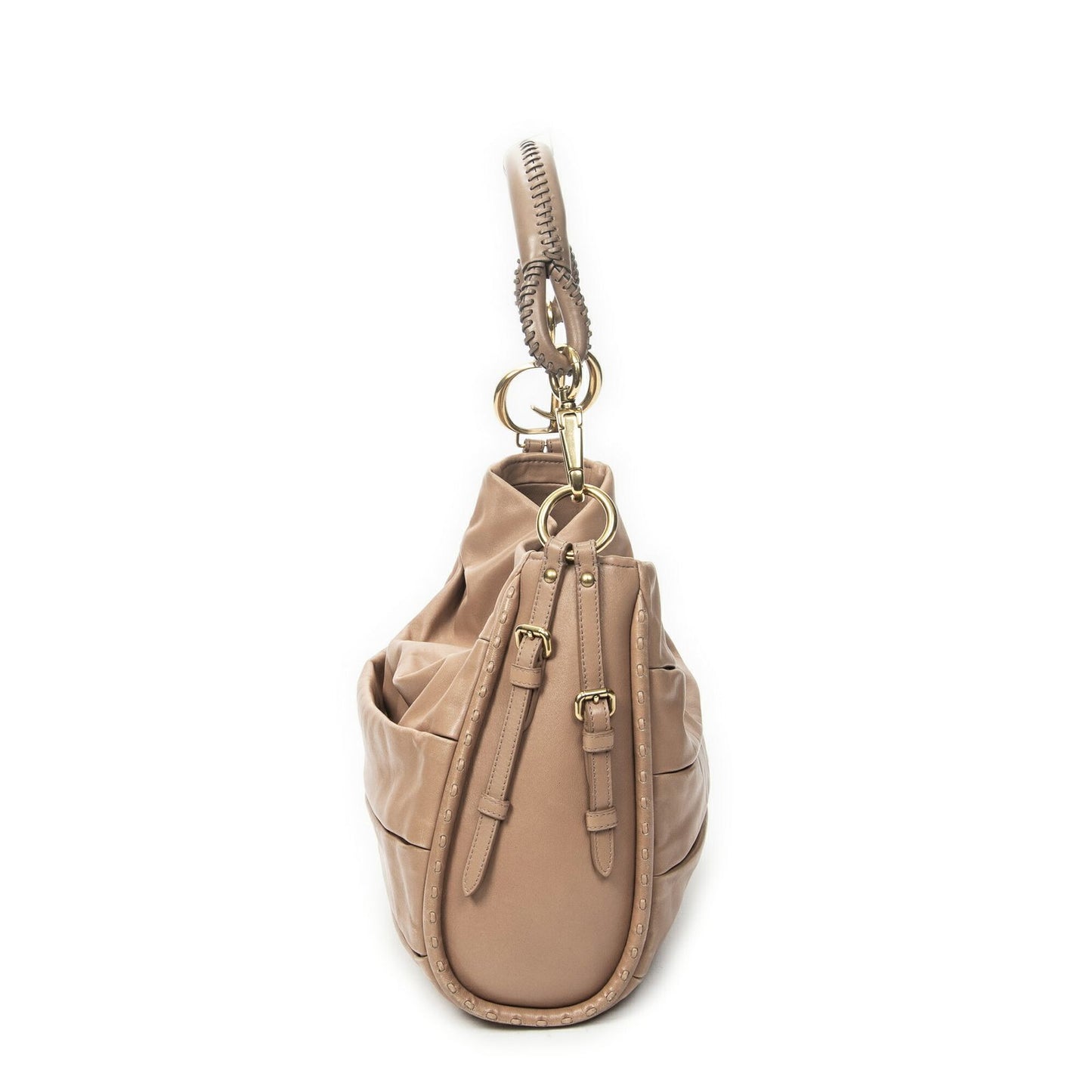Dior Medium Libertine Hobo Beige Matelasse Calfskin — view 3