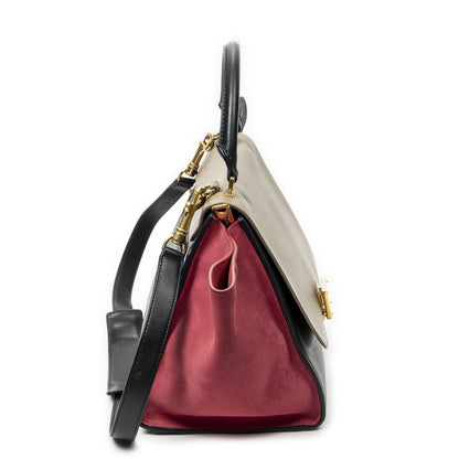 Celine Black Pink calfskin Leather Messenger — view 4