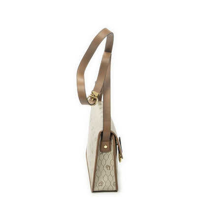 Dior Vintage Crossbody Beige Brown Honeycomb Canvas — view 4