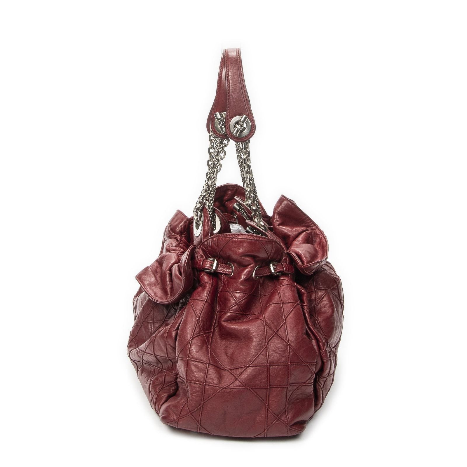 Dior Le Trente Tote Dark Gray Cannage Quilt — view 4