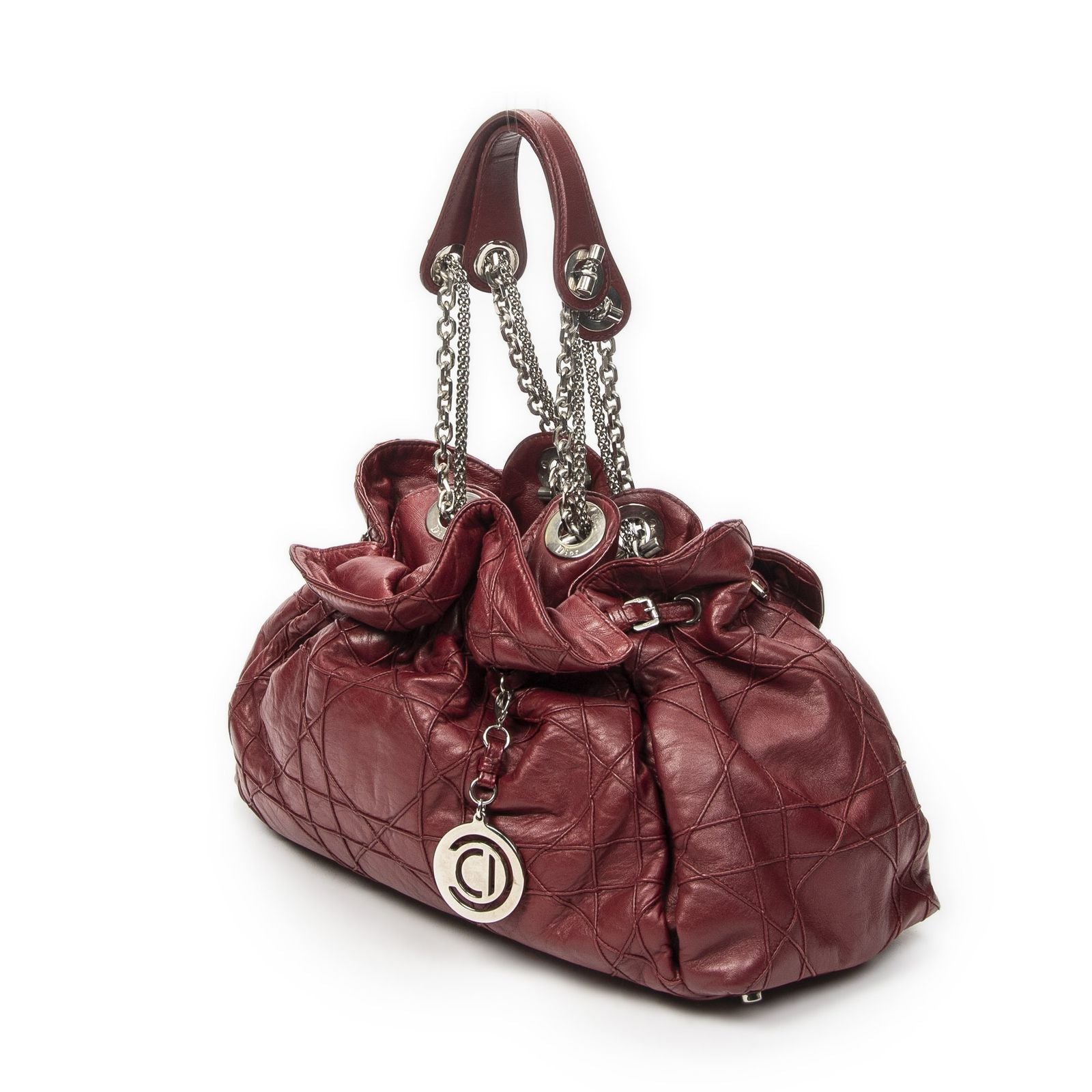 Dior Le Trente Tote Dark Gray Cannage Quilt — view 2
