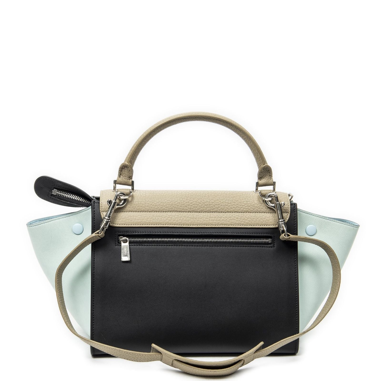 Celine Black Light Blue calfskin Leather Messenger — view 5