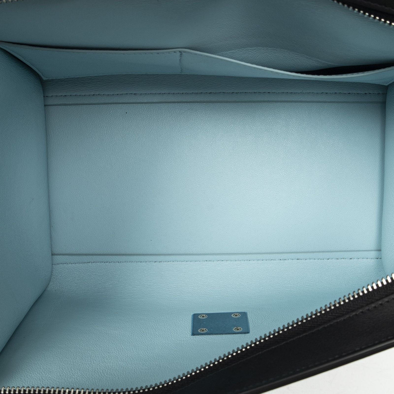 Celine Black Light Blue calfskin Leather Messenger — view 9