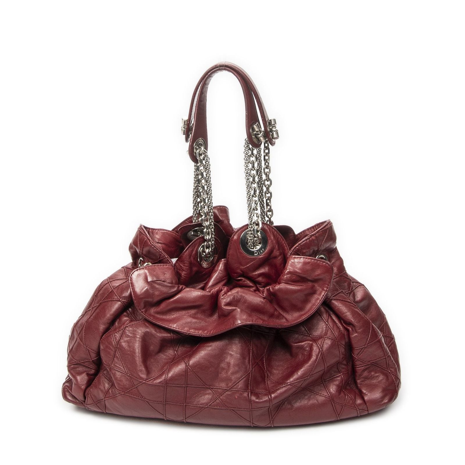 Dior Le Trente Tote Dark Gray Cannage Quilt — view 5