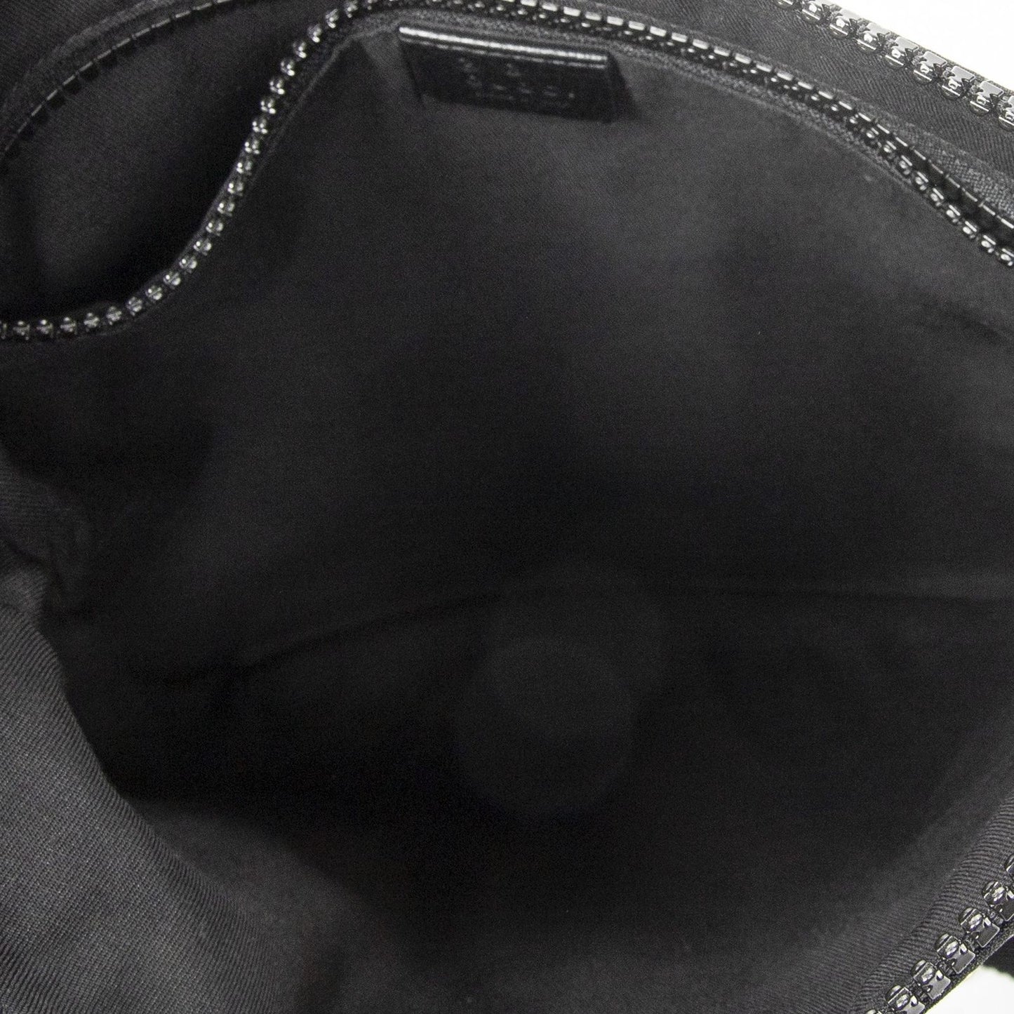 Gucci Small Front Zip Messenger Black GG Nylon Canvas — view 9