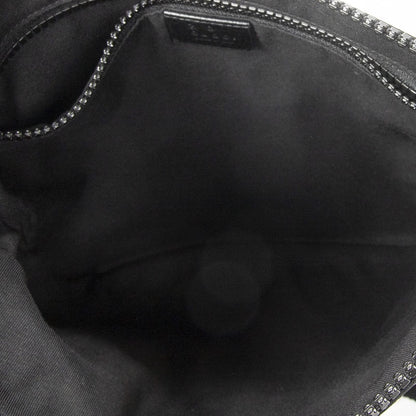 Gucci Small Front Zip Messenger Black GG Nylon Canvas — view 9