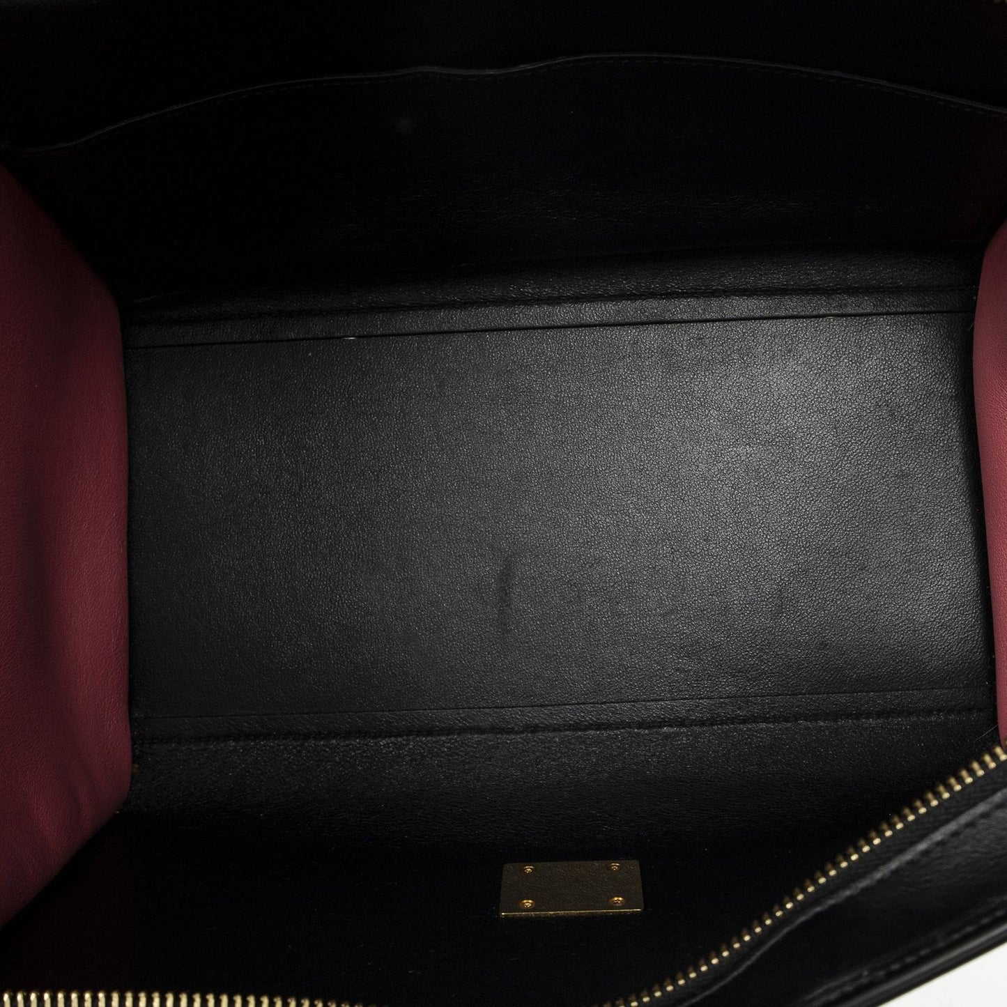 Celine Small Medium Swing Black Pink Top Calfskin Leather — view 9