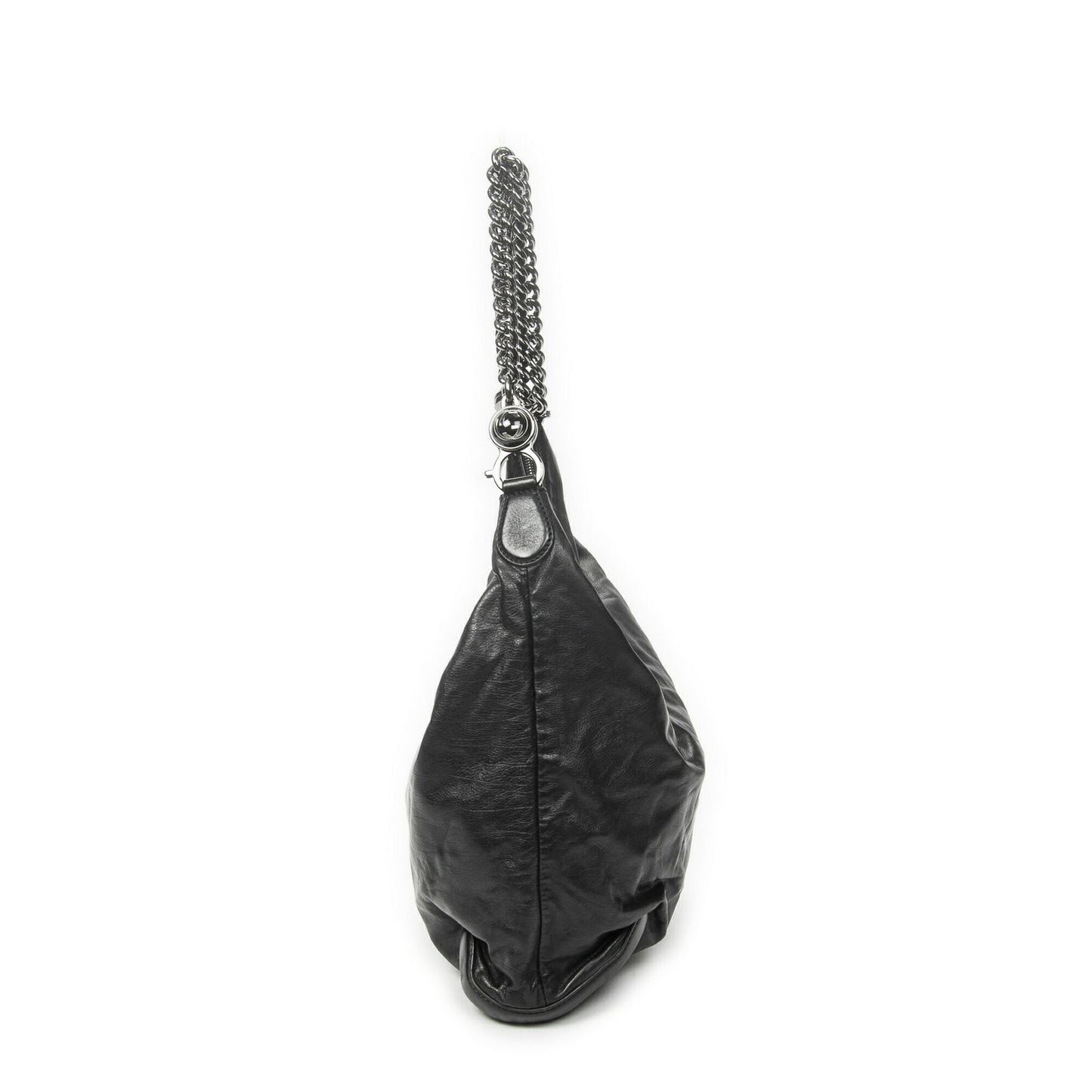 Gucci Medium Galaxy Chain Hobo Black Lambskin Leather — view 4