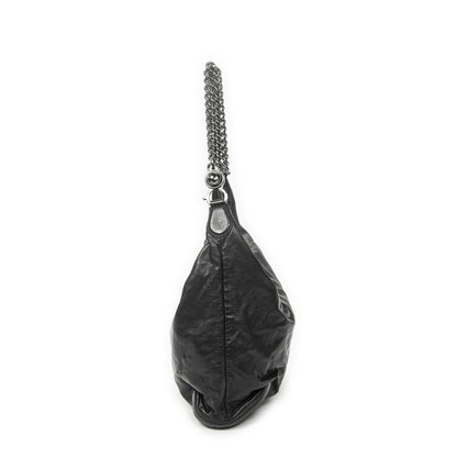 Gucci Medium Galaxy Chain Hobo Black Lambskin Leather — view 4