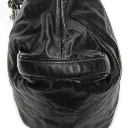 Gucci Medium Galaxy Chain Hobo Black Lambskin Leather — view 7