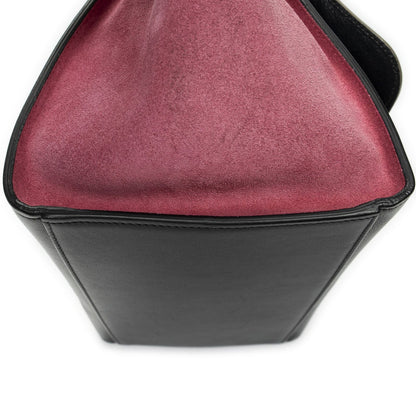 Celine Small Medium Swing Black Pink Top Calfskin Leather — view 7