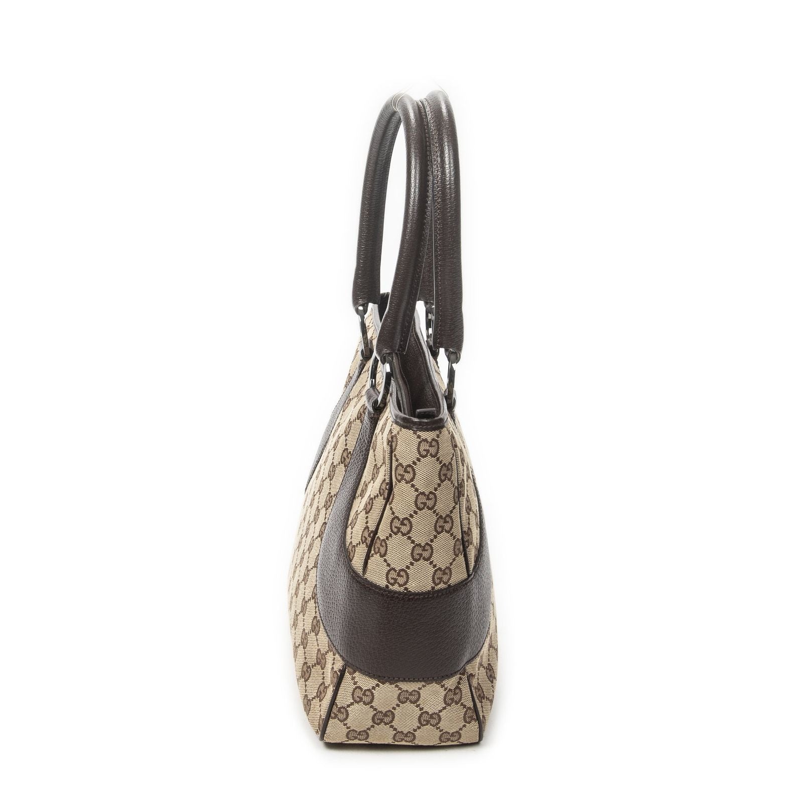 Gucci Tote Beige Brown GG Canvas — view 3