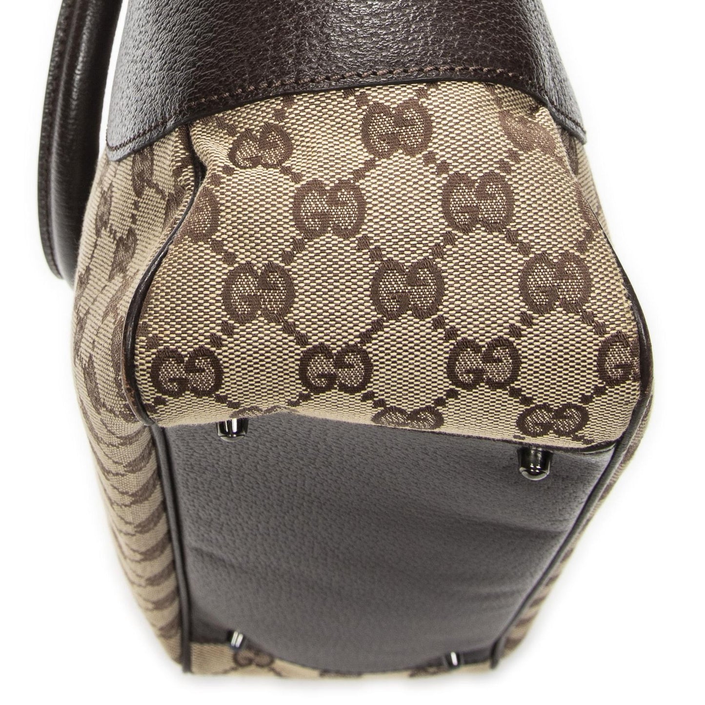 Gucci Tote Beige Brown GG Canvas — view 8