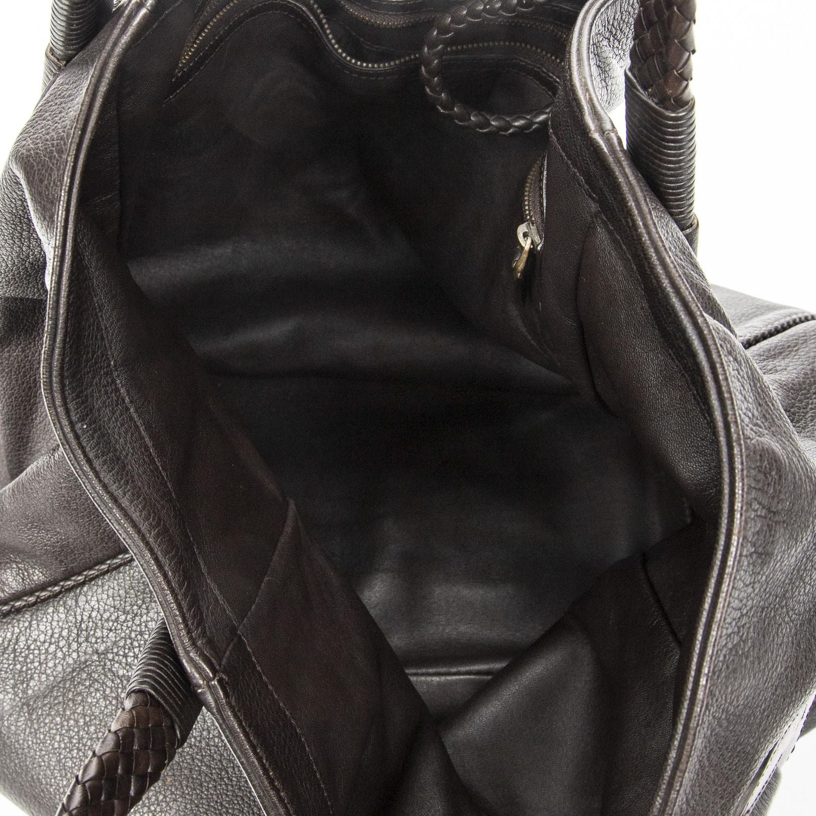 Gucci Large Bamboo Hip Tote Brown Matelasse Deerskin — view 9