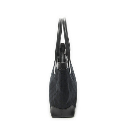 Gucci Zip Shopping Tote Black GG Canvas — view 3