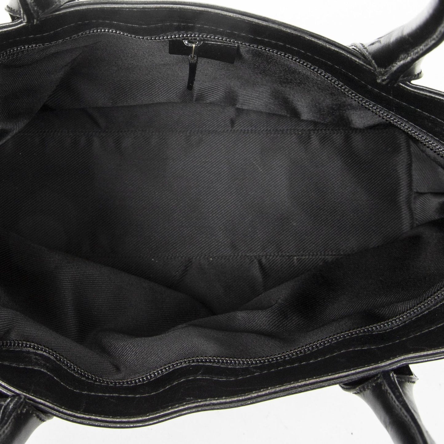 Gucci Zip Shopping Tote Black GG Canvas — view 9