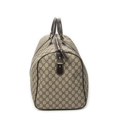 Gucci Medium Duffle Boston Beige Brown Supreme Canvas — view 4
