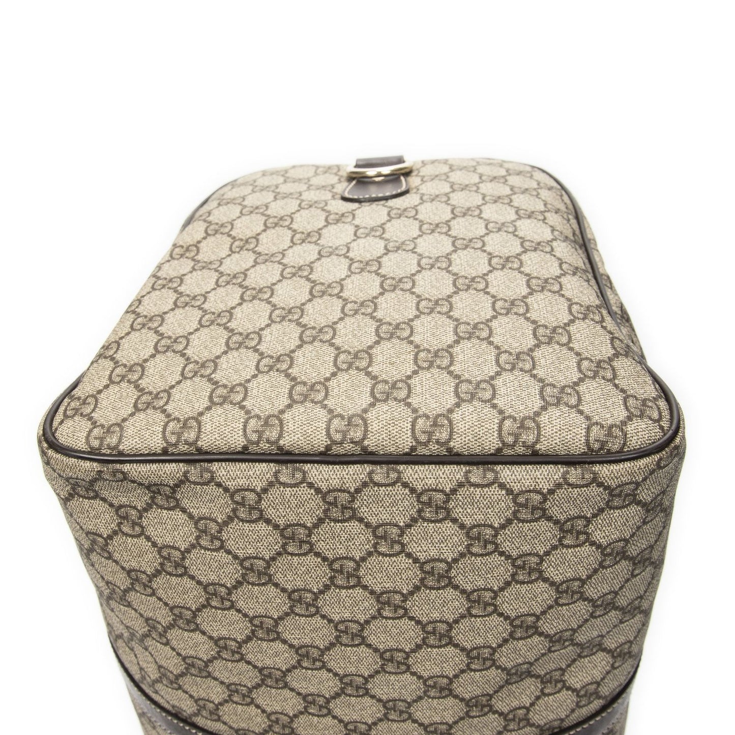 Gucci Medium Duffle Boston Beige Brown Supreme Canvas — view 8